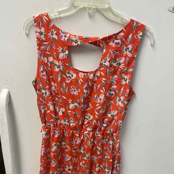 Gap Medium Sleeveless Red Floral Knee-High Summer Dress - Picture 1 of 7